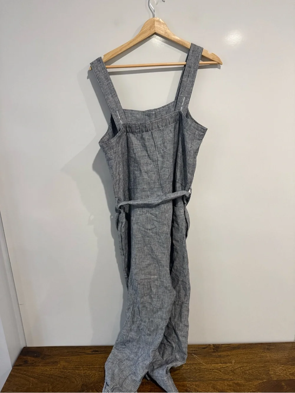 Everlane Linen Striped Jumpsuit